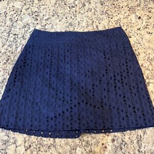 Maison Jules Navy Blue Mini Skirt